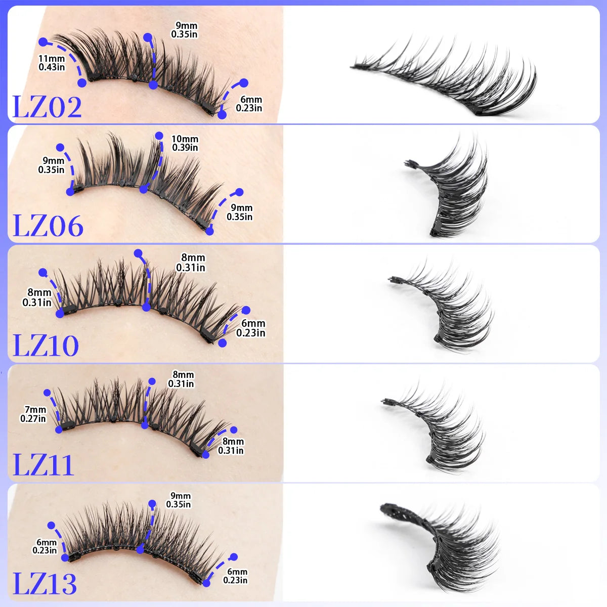 YSDO Magnetic Eyelashes Reusable Winged Magnetic 3D Mink lashes Long-Lasting No Glue Needed False Eyelashes with Tweezer Makeup