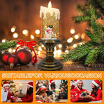 Christmas LED Candle Light Flameless Rotating Waterfall Sparkling Candle Light Crystal Electronic Candle Desktop Decoration Gift