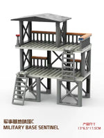 Upgrade Military Base Building Block Sets DIY WW2 Army War scene model Blocks Boys Toys