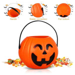 Halloween Pumpkin Bucket  Portable Candy Basket Halloween Ghost Festival Bar Home Decor Sugar Filling Jar Halloween Party Gift