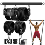 High Quality Fitness Booty Resistance Elastic Band Workout Set for Home Exercise Training Gym Dumbbell Harness Expander Equipment