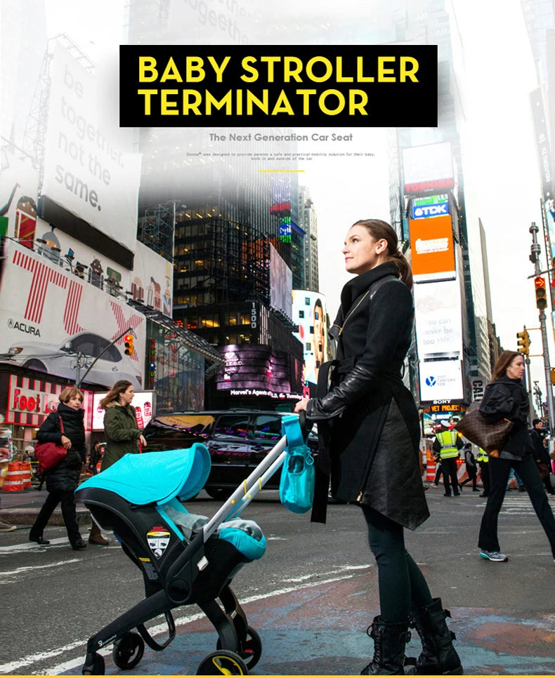 Ultralight 4-in-1 Baby Stroller with Car Seat