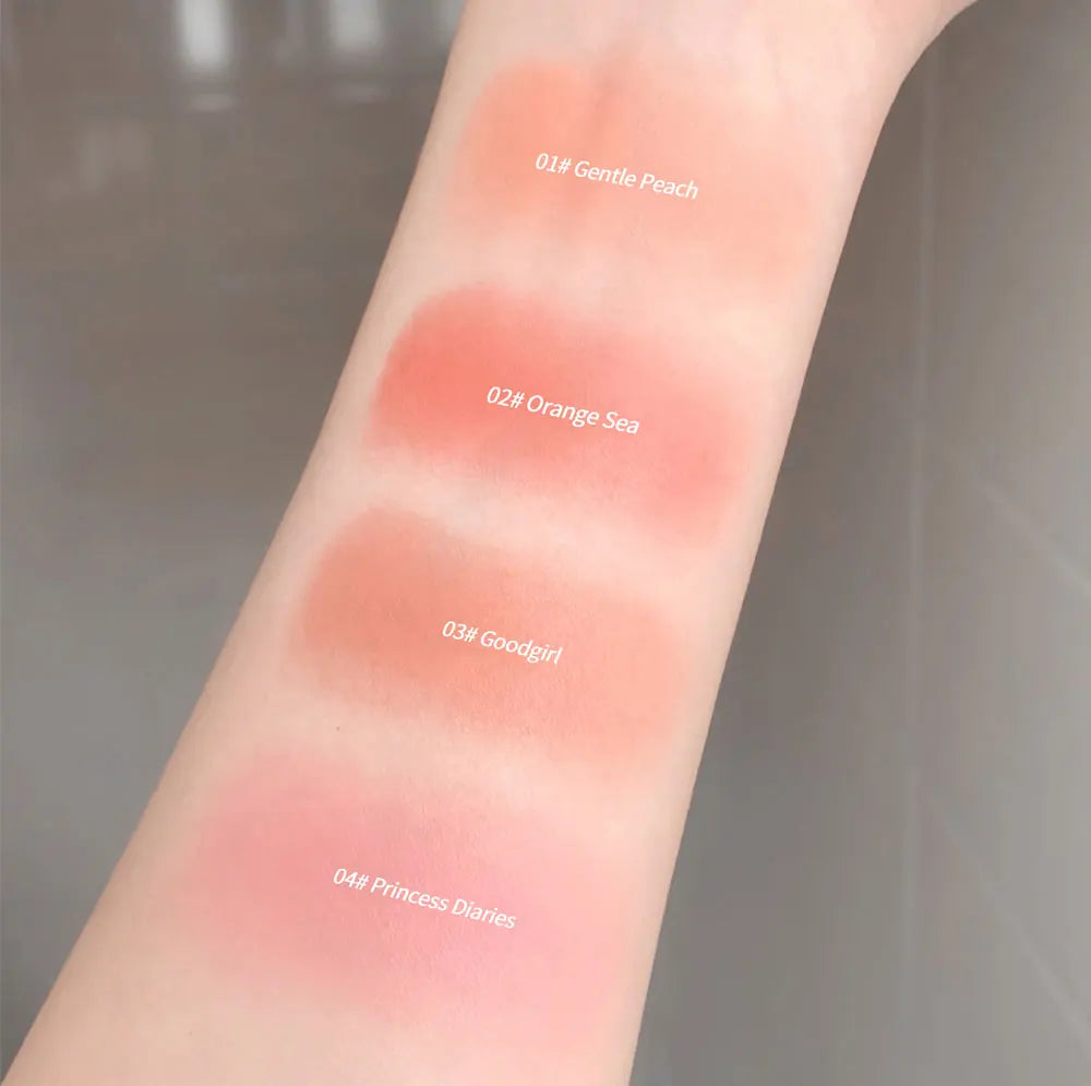 Three dimensional relief mist Color blush natural tender delicate hold makeup low saturation female blush cream