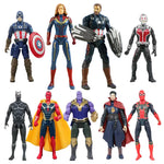 Avengers Hero Iron Man Spider Man Captain Marvel Thanos Deadpool Hulk Loki Action Figures Model Dolls Christmas Gifts Kids Toys