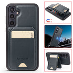 Leather Case For Samsung Galaxy A16 A36 A56 A55 A35 A15 A25 S25 S24 Ultra S23 S22 Plus + 2 in 1 Detachable Vertical Wallet Cover
