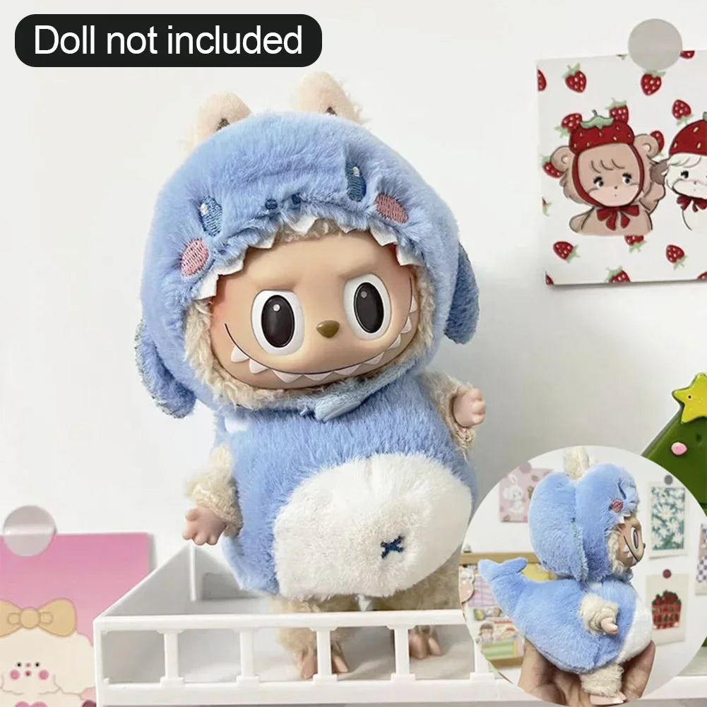 Ropa Labubu Cute Monkey Adventure Clothes Bear Rabbit Bib Pants Overalls Animal-themed Pendant Labubu Outfit Macaron Costume