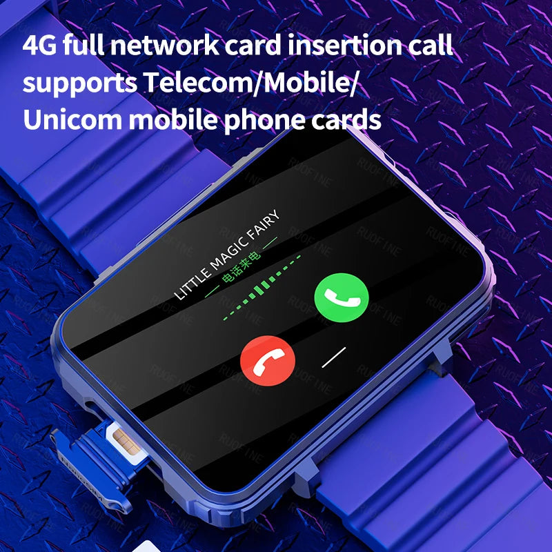 4G LTE Android Smartwatch 2025 Connected Watch Man Sim Card Phone Mobile 2.4 Inch 1.4GHz Electronics Smart Watch New In Global
