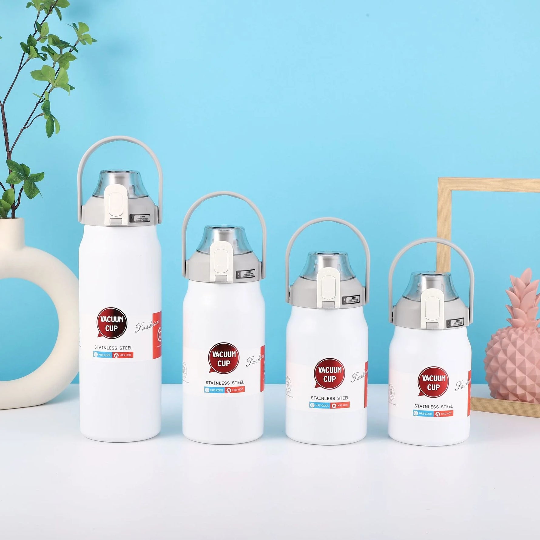 1.3L/1.7L Large Capacity Thermo Bottle Outdoor Mug Stainless Steel Thermos Water Bottle Portable Vaccum Flask Cold And Hot Tumbl