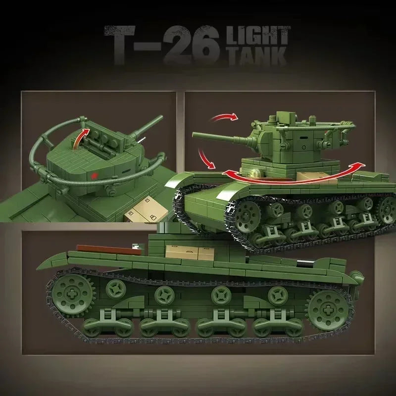 Germany Series Tank III L WW2 Military Series Tank Building Blocks  Bricks Model Set for Kids Educational Toys Christmas Gifts