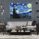 HD Print Van Gogh Masterpiece Poster Abstract Garden Almond Blossoms Starry Night Canvas Painting Wall Picture Room Home Decor