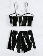 2025 High Waist Drawstring Front Bikini Set – Women's Swimsuit Swimwear Beachwear