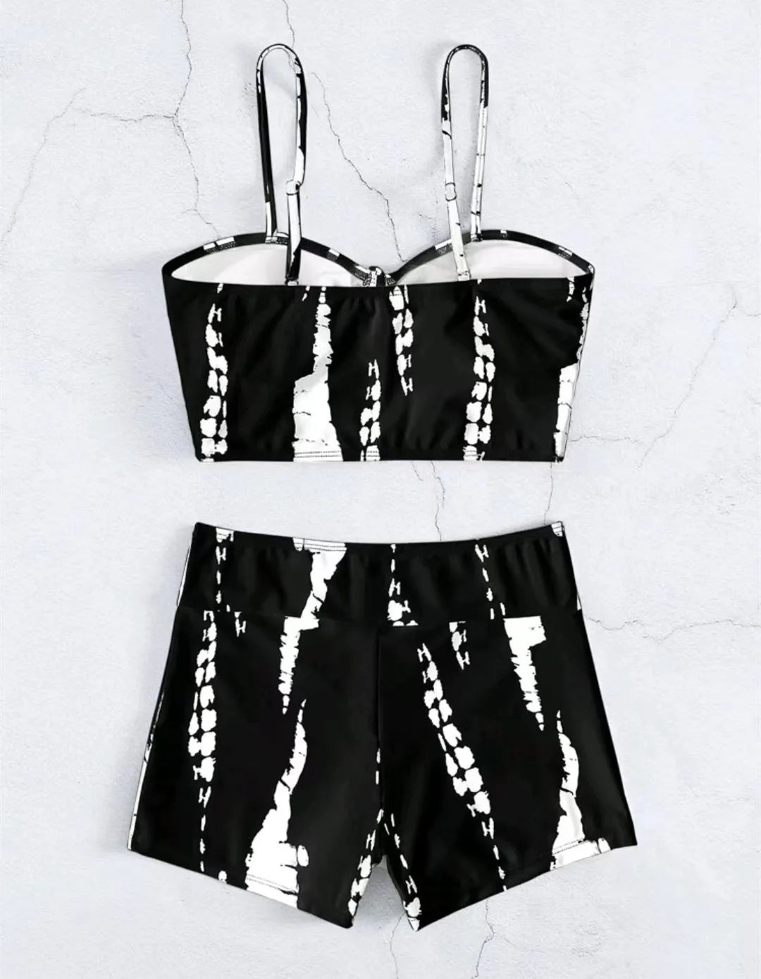 2025 High Waist Drawstring Front Bikini Set – Women's Swimsuit Swimwear Beachwear