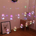 Christmas 2024 Led Lights Decoration Fairy String for Room Festoon Light Curtain Garland Party Wedding New Year's Bedroom Living