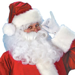 Santa Claus Costume Christmas Complete Dress-Up Outfit For Adult Santa Suit With Hat Men Cosplay Costumes 7PCS