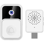 New Smart Video Doorbell Camera with Chime WiFi Wireless Night Vision Indoor Security Two-Way Intercom Door Bell for Home Office