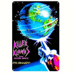 Halloween Horror Movie Metal Sign - Shabby Tin Wall Art, Man Cave Theater Home Decor