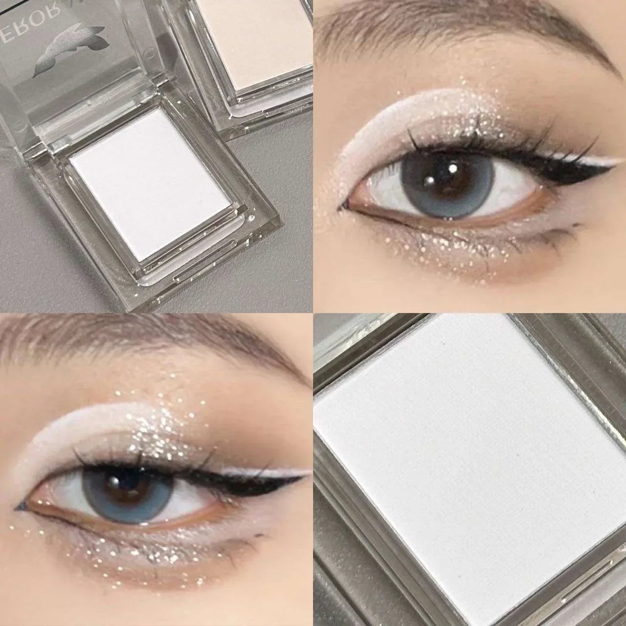 Hisyi Matte Monochrome Eyeshadow Palette Natural Light Highlighter Powder For Delicate Eye Contouring Brightens