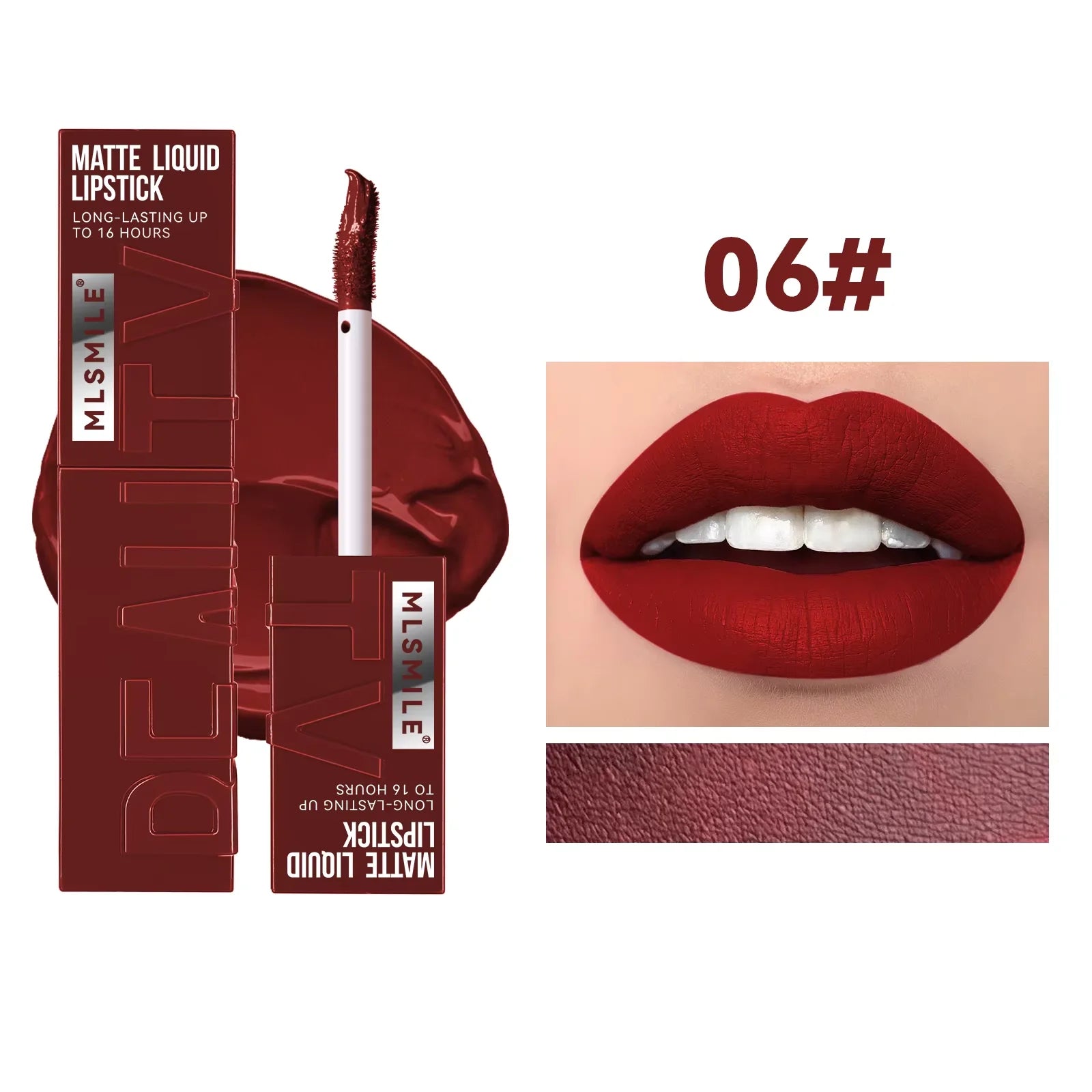 Long Lasting Velvet Matte Lip 6 Colors Gloss Waterproof Non-stick Cup Sexy Nude Red Pink Liquid Lipstick Lips Makeup Cosmetic