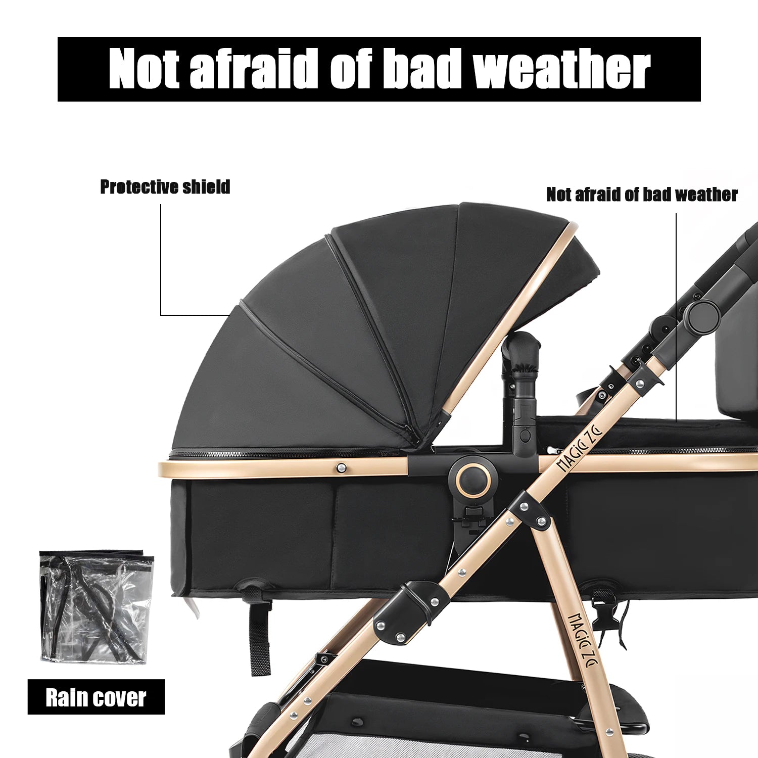 Baby Carriage Light Stroller Baby Stroller 3 in1 Foldable pushchair high quality prams Lie Flat Baby Stroller adjustable seat