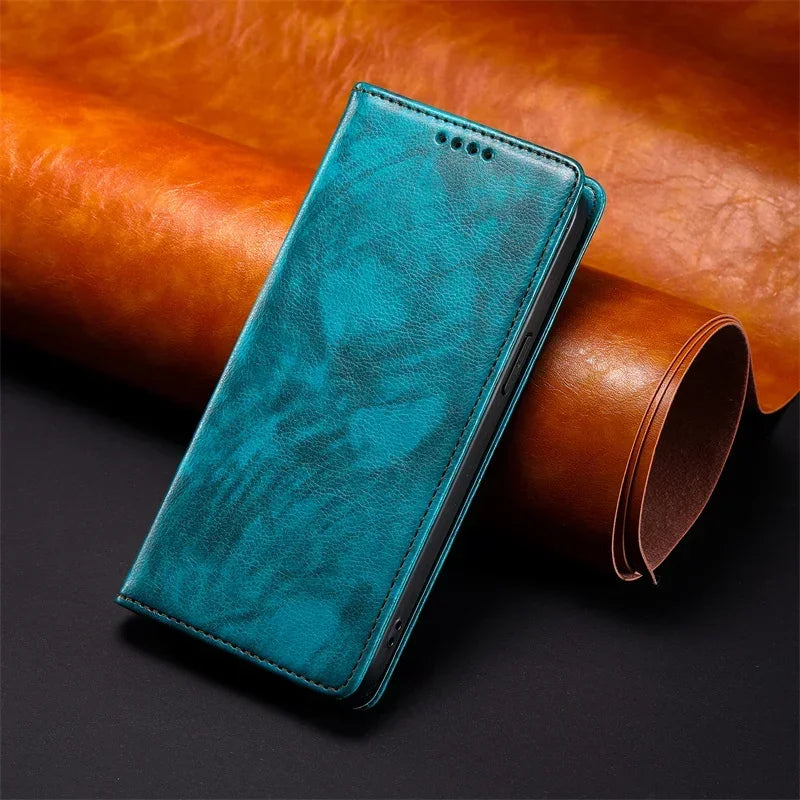 Leather Case For Samsung Galaxy A15 A25 A35 A55 A05S A14 A24 A34 A54 A13 A23 A33 A53 A73 A52 A12 A32 Wallet Magnetic Flip Cover