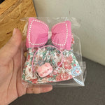 For Korea Kpop Exo Labubu Idol Dolls Jean Dress Big Bowknot Doll Clothes Kids Gift 15-17cm Cute Mini Clothes Doll Accessories