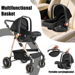 Baby Carriage Light Stroller Baby Stroller 3 in1 Foldable pushchair high quality prams Lie Flat Baby Stroller adjustable seat