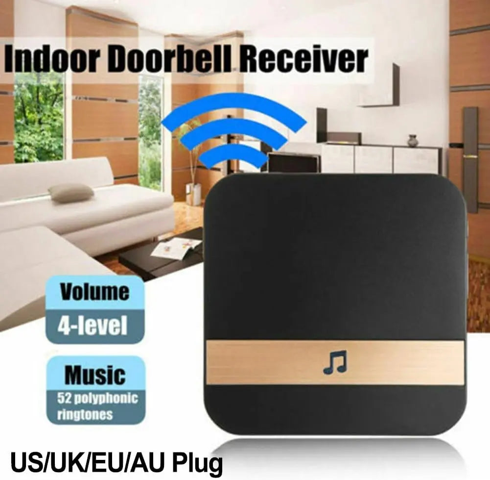 Smart Wireless WiFi Doorbell, Door Chime Ding-Dong Video Door Bell Receiver WiFi Visual Door Bell Music
