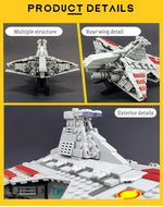 67106 JIESTAR High-tech Moc Venator Attack Cruiser Fighter Destroyer Brick Technical Model Building Star Blocks Space Ship Toys