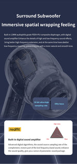 Realfit F3 ANC Active Noice Cancellation Bluetooth Earphones ENC Call HIFI Stereo Superb Bass Wireless Earbuds Sport Gaming