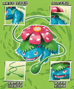 In Stock KEEPPLEY Pokemon 02 Charizard Gengar Gardevoir Dragonite Garchomp Eevee Venusaur Blastoise Assembled Movable Model Toys