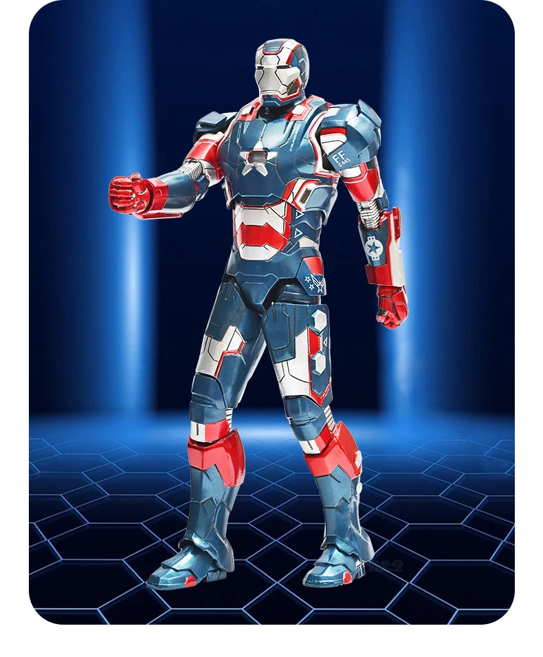 Marvel Avengers ZD Toys Iron Man MK3 MK1 MK6 MK7 MK5 Tony Stark Iron Patriot War Machine Action Figure Ironman Collect Toy Gift