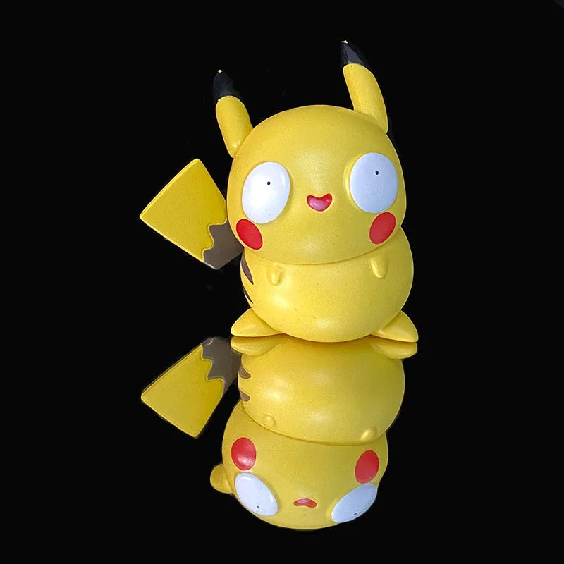 NEW  Pokemon Figures Cutes Yusan Silly toys Pikachu Bulbasaur Squirtle Charmander Funny Action Figure Cartoon Doll Model Toys