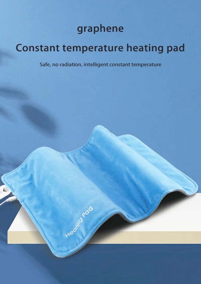 2025 USB 5V Electric Heating Pad for Cramps & Back Pain Relief Heat Pad with 59 INCH Cable Mini Heated Blanket 19.6*11.8 INCH