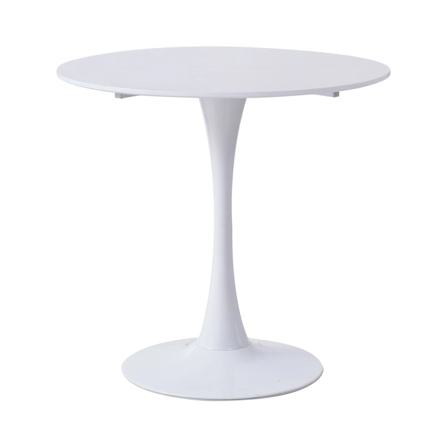 White Round Table Fixed Gina Kitchen Dining Room Living Room Nordic Modern Style Furniture Small Balcony Table 80CM