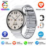 GUHUAVMI Smart Watch Women GPS Trajectory Heart Rate Blood Pressure NFC Bluetooth Call 1.27inch AMLOED Smartwatches Ladies
