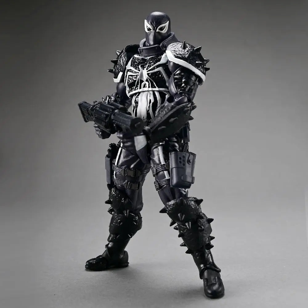 Agent Venom Revoltech Amazing Yamaguchi Anime Figures Venom Figurine Eugene Thompson Model PVC Model Collection Statue Toy Gifts