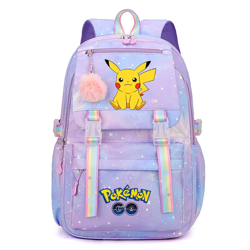 Pokémon Backpack for Kids & Teens – Pikachu & Charmander School Bag (Back-to-School Gift)