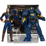 McFarlane Toys T-60 Vault Tec & Sole Survivor (Fallout New Vegas) 2-Pack 7" Action Figure Model Doll Garage Kit