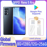 OPPO Reno 5 pro 5G smartphone Global firmware 6.55-inch Dimensity 1000+ 12GB 256GB Fingerprint Recognition used phone