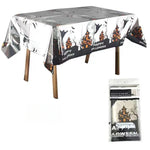 1Pcs Halloween Skeleton Pumpkin Spider Tablecloth Halloween Ghost Festival Day of The Dead Prank Party Carnival Party Decoration