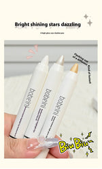 Eye Makeup Highlighter Pencil, Undereye Brightener Pencil, Dual-End Eye Shadow Stick, Smudge-Proof Eye Makeup Face Contouring