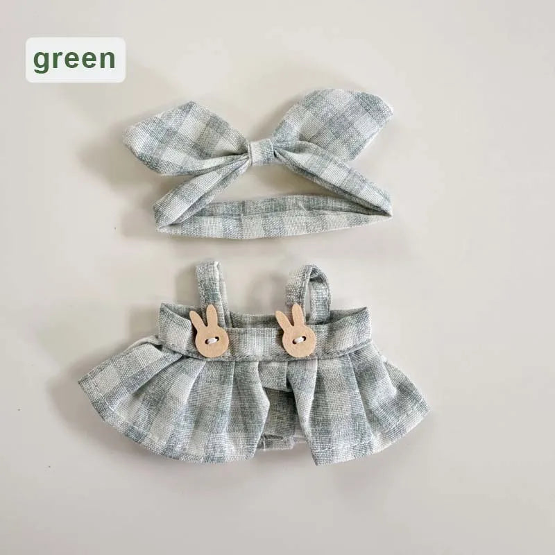 17cm Cute Baby Doll Clothes Accessories For Korea Kpop Labubu Idol Dolls Skirt Doll Clothes Clothing Accessories Labubu Clothes
