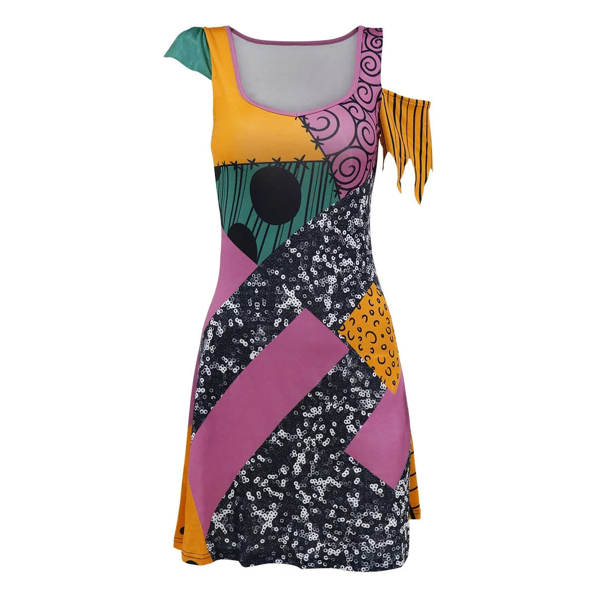 Halloween Sally Suit Cosplay Costume Anime Movie Bodysuit Spandex Jumpsuit Party Carnival Leggings Day of The Dead Zentai Set