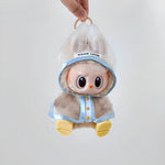 15-17cm Labubu Doll Clothes Dolls Raincoats Waterproof Rain Boots Shoes Set Clothing for Labubu Outfit Match Accessories Toys