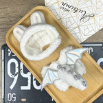 Labubu Doll 17cm Fashion Hoodie Clothing BJD Mini Replacement Cartoon Doll Accessory Cute Decorative Item for Figurines