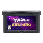 Pokémon GBA-Spielkassetten – Emerald, Seaglass, Rouge Recharged, Yellow Lunar & Dark Violet für die Game Boy Advance-Konsole