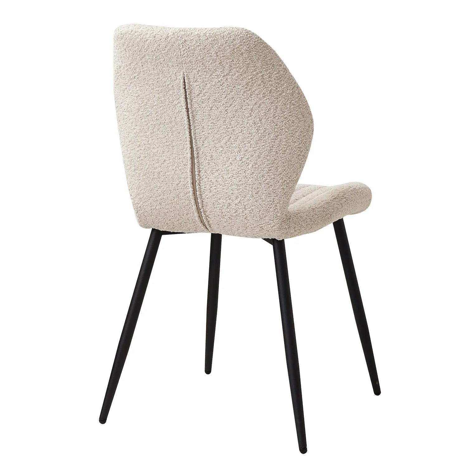 4Pcs Dining Chairs Linen Fabric Kitchen Chairs w/ Upholstered Padded Metal Legs for Office Balcony Restaurant Cafe Beige