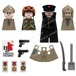 N601-650 MOC Military War Infantry Soldiers Action Figures Creative Bricks Accessories Building Blocks Children's Toys Gifts