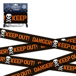 Halloween Warning Tape Signs Banner Halloween Props Window Prop Party Danger Warning Line Halloween Party Decoration Supplies