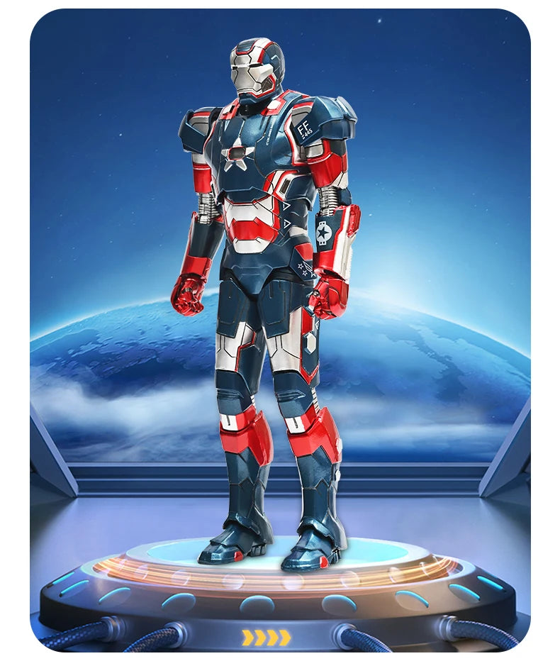 Marvel Avengers ZD Toys Iron Man MK3 MK1 MK6 MK7 MK5 Tony Stark Iron Patriot War Machine Action Figure Ironman Collect Toy Gift